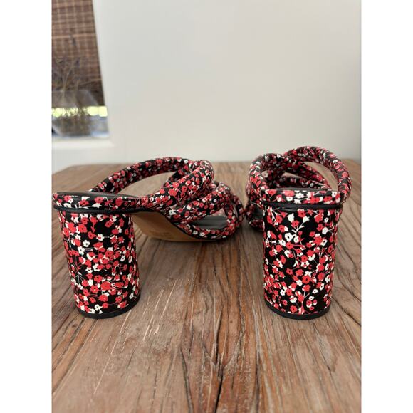 Rebecca Minkoff Amandine Heel Size 9.5 Red Black - Picture 5 of 8